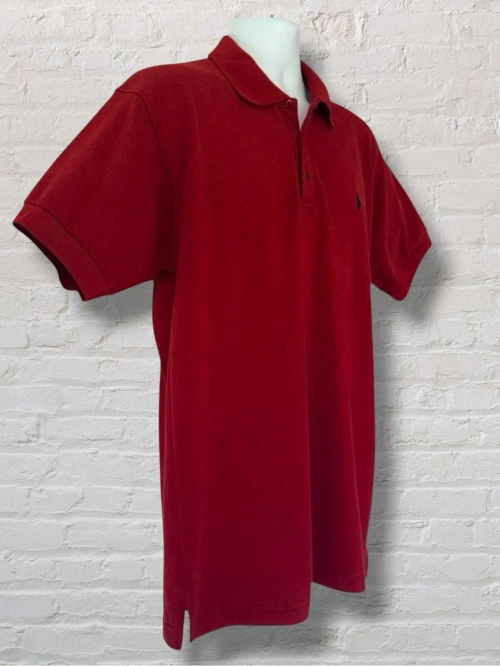 Polo Ralph Lauren Vintage Red Pique Polo Shirt Men’s XL Classic Fit Made in USA